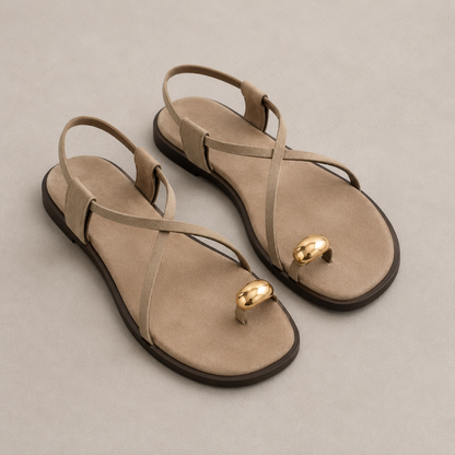 Sandalias Planas con Tiras Cruzadas