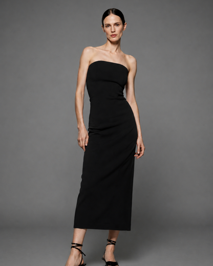 Vestido Midi Acanalado