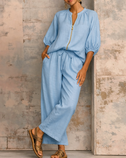 Conjunto Premium de Lino y Algodón para Mujer