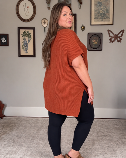 Blusa Oversize Acanalada de Caída Suave®