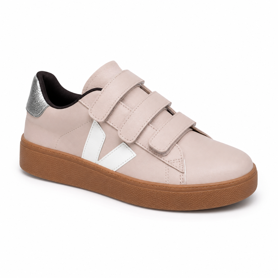 Zapatillas de Piel con Cierre Adhesivo®