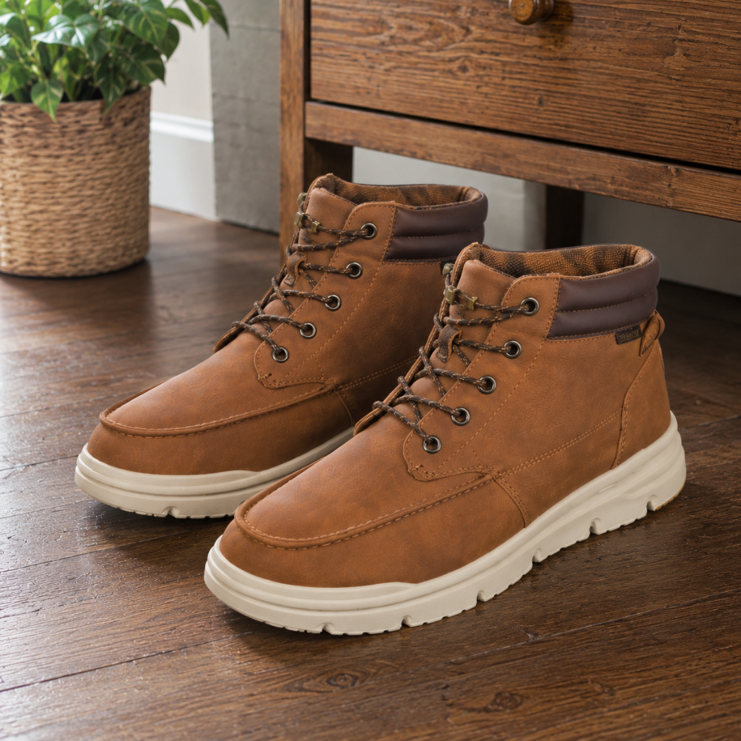 Botines Casuales de Hombre con Cordones y Suela Ligera®