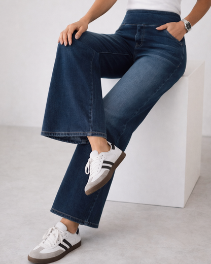 Pantalón de Pata Ancha Elástico para Mujer