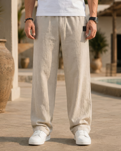 Pantalón Recto de Tejido Transpirable®