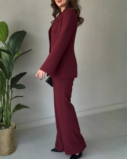 Conjunto de Chaqueta y Pantalón de Mujer
