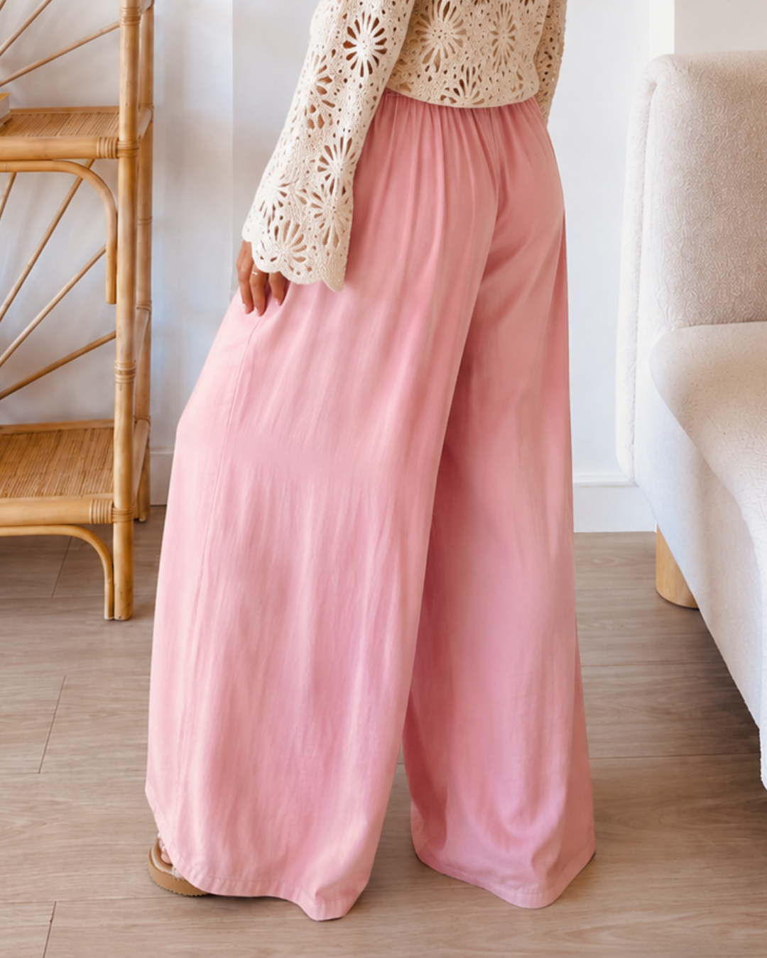 Pantalón Palazzo Fluido de Cintura Elástica®