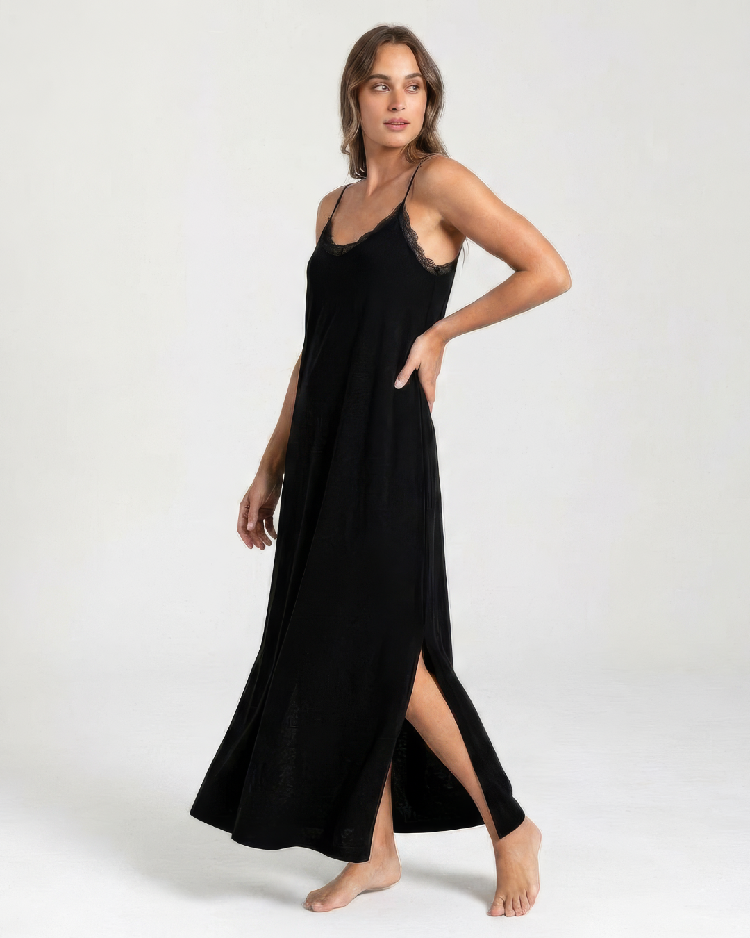 Vestido Largo Lencero Elegante®