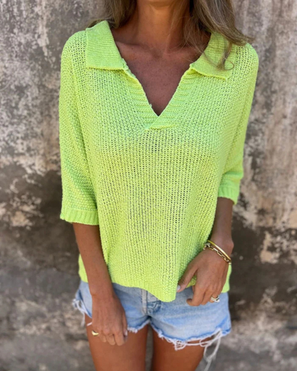 Suéter calado de verano