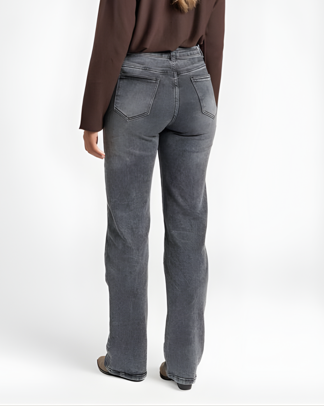 Jeans Curvy de Tiro Alto para Mujer