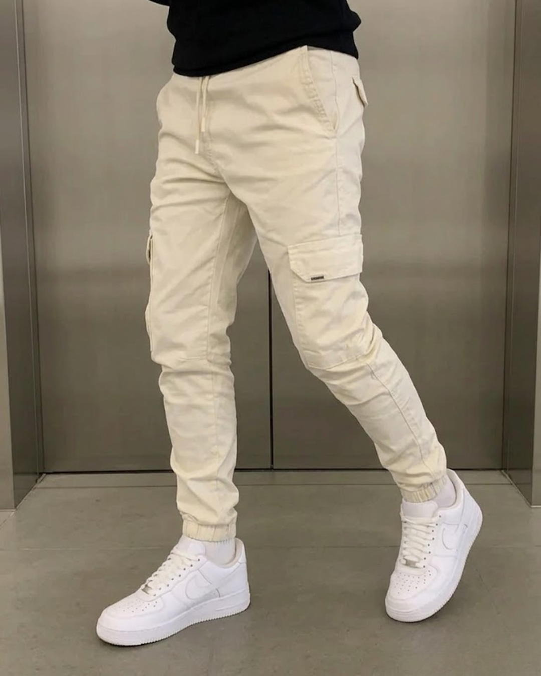 Pantalones Texas Cargo Tipo Jogger de Estilo Urbano