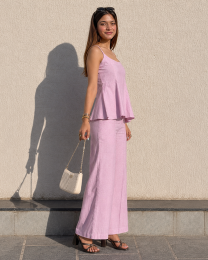 Conjunto de Top con Tirantes y Pantalón Amplio