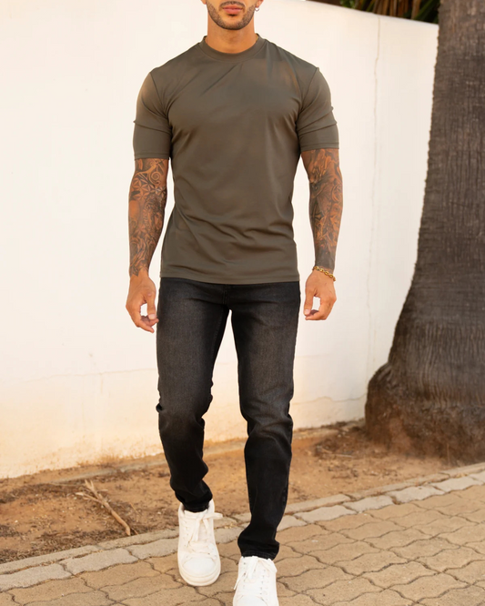 Jeans clásicos de corte recto para hombre
