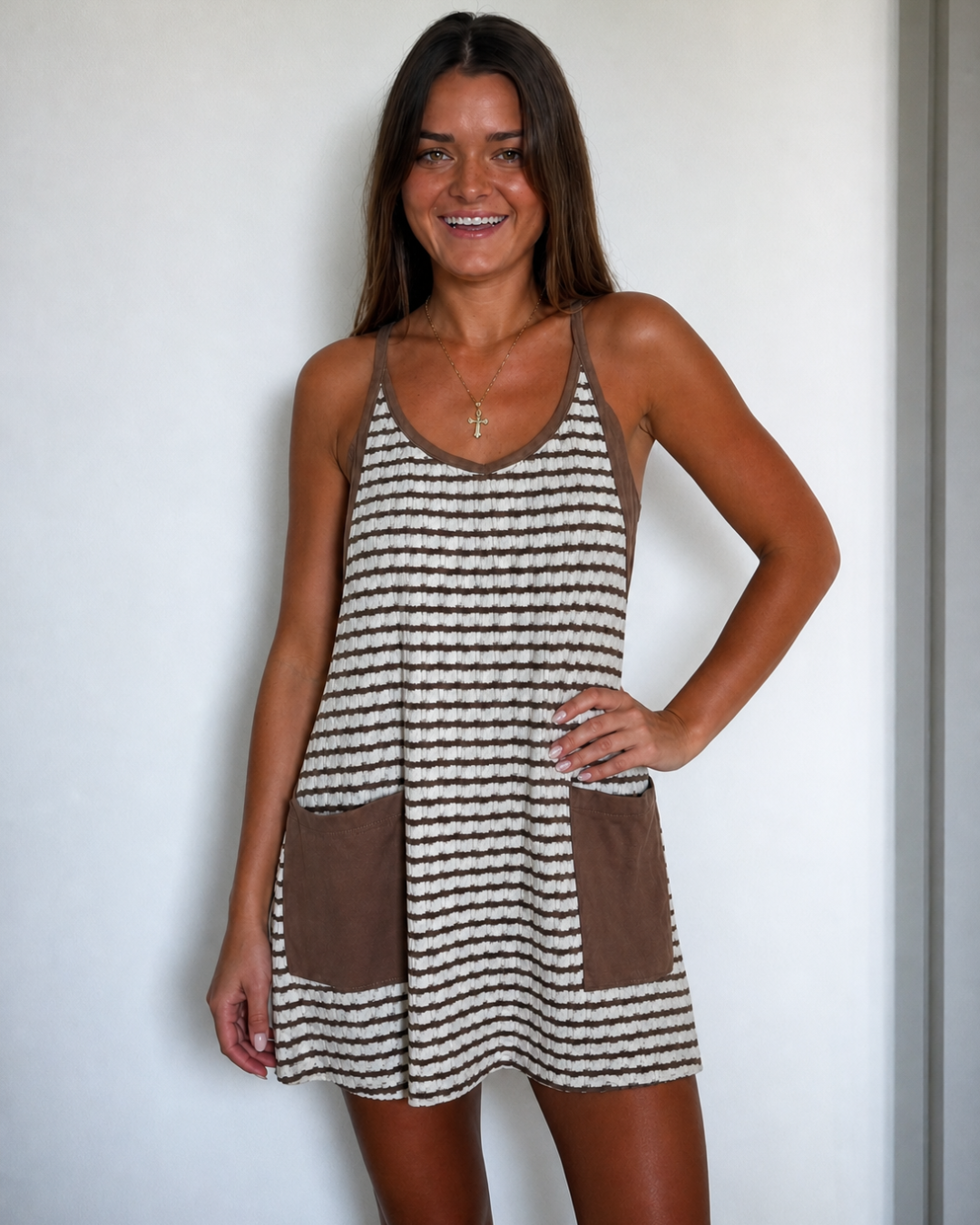 Vestido Casual con Bolsillos Frontales