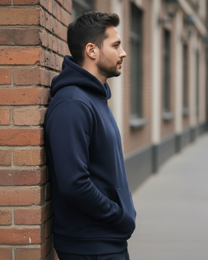 Sudadera de Algodón con Capucha para Hombre