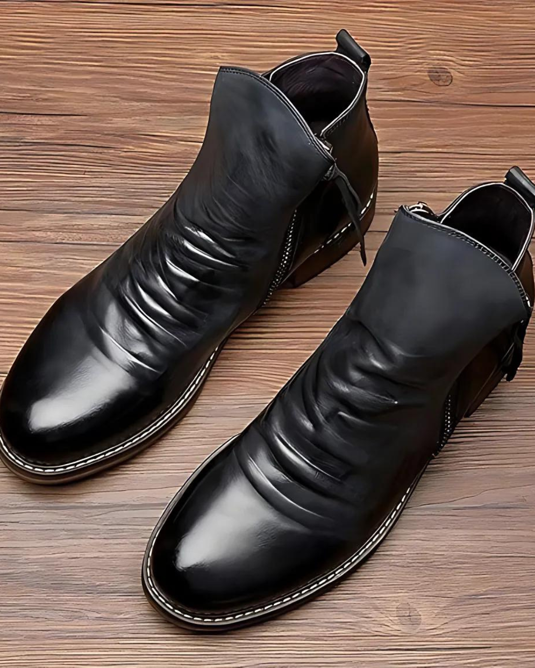 Botines Vintage con Cremallera para Hombre®