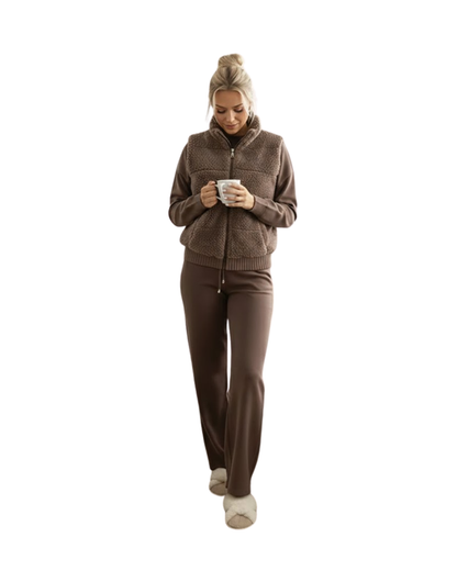 Conjunto de Punto de Lujo de 3 Piezas para Máxima Comodidad Para Mujer