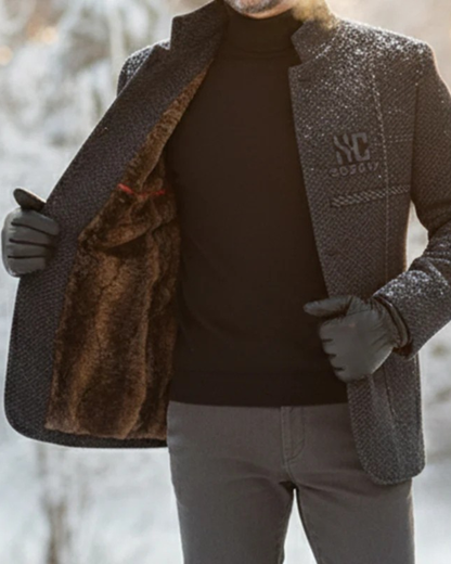 Chaqueta Térmica de Punto para Hombre con Cuello Subido®