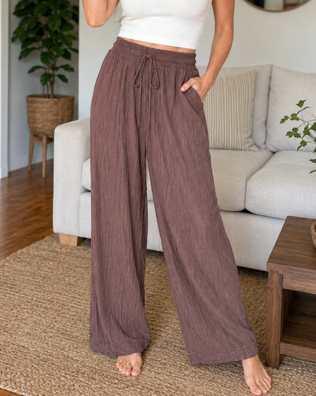 Pantalón Fluido con Cintura Ajustable®