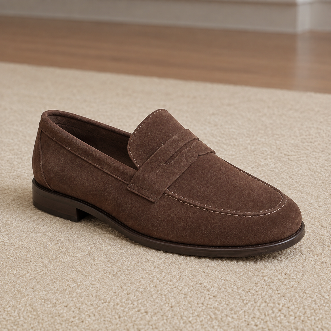 Mocasines de Hombre con Acabado Terciopelado y Diseño Clásico®
