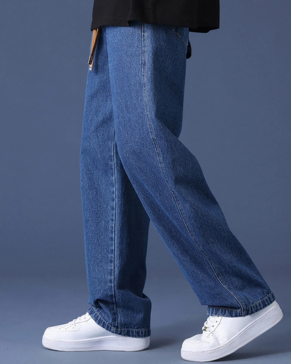 Pantalones rectos con cintura ajustable para hombre®