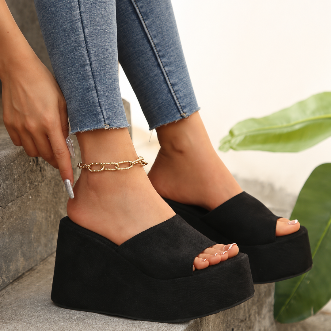 Sandalias de Plataforma con Pala Ancha®