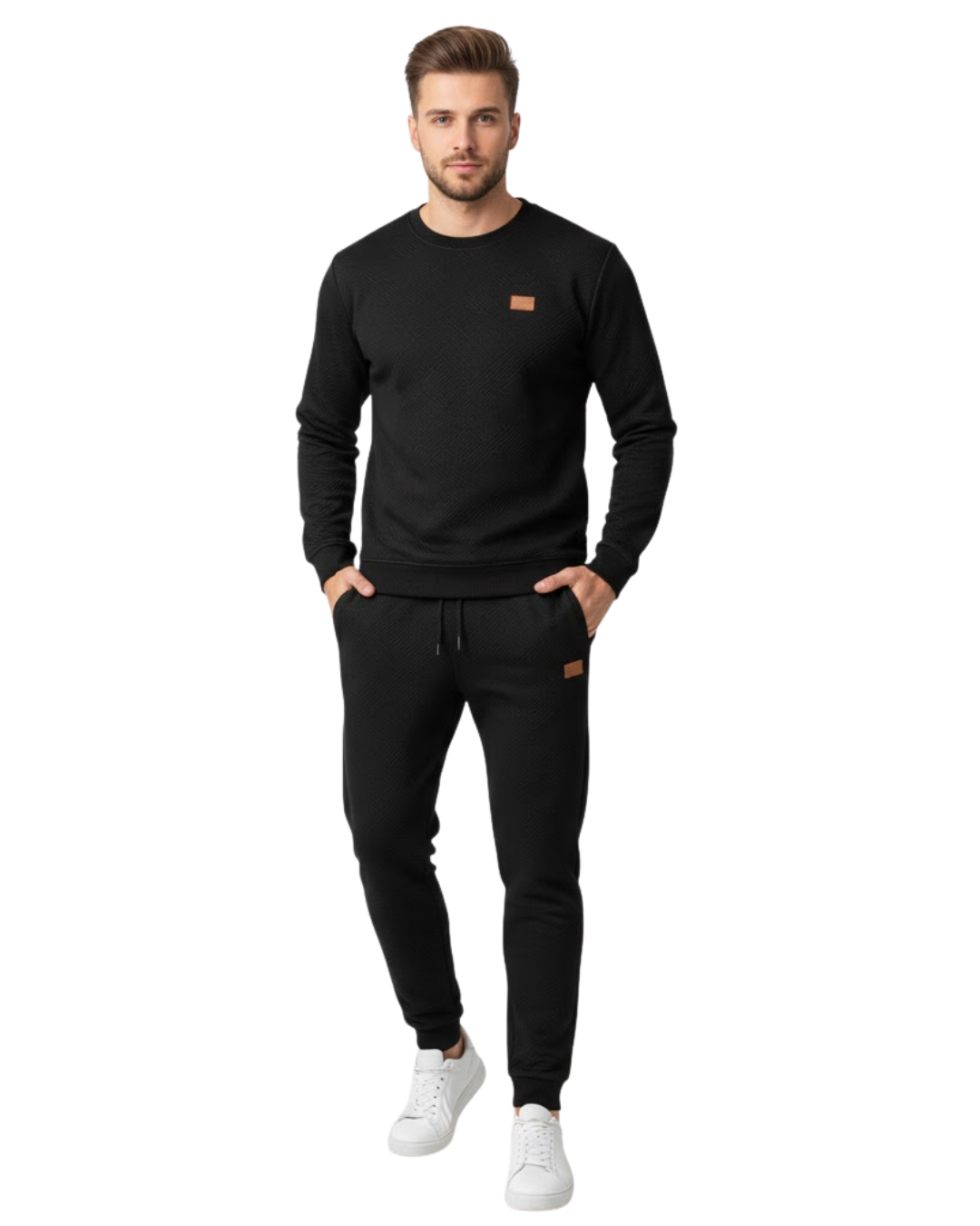 Conjunto Coordenado de Estilo Urbano con Textura Distintiva Para Hombre®