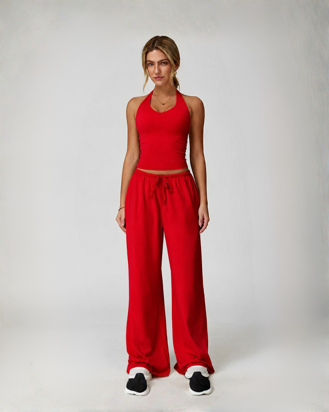 Conjunto Deportivo de Top Halter y Pantalón