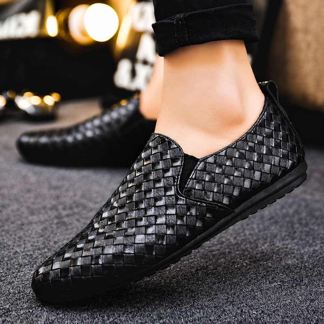 Mocasines con Textura Trenzada