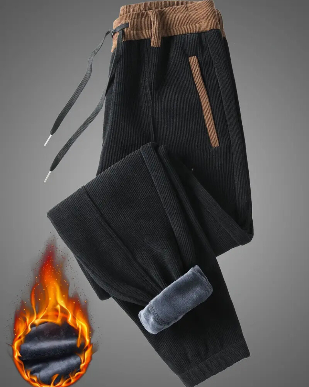 Pantalón Jogger Informal con Forro Polar