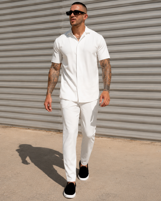 Conjunto Casual de Camiseta Manga Corta y Pantalón
