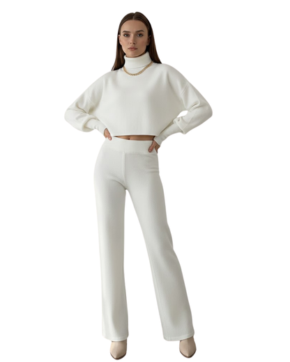 Conjunto de dos piezas de top de cuello alto para mujer®