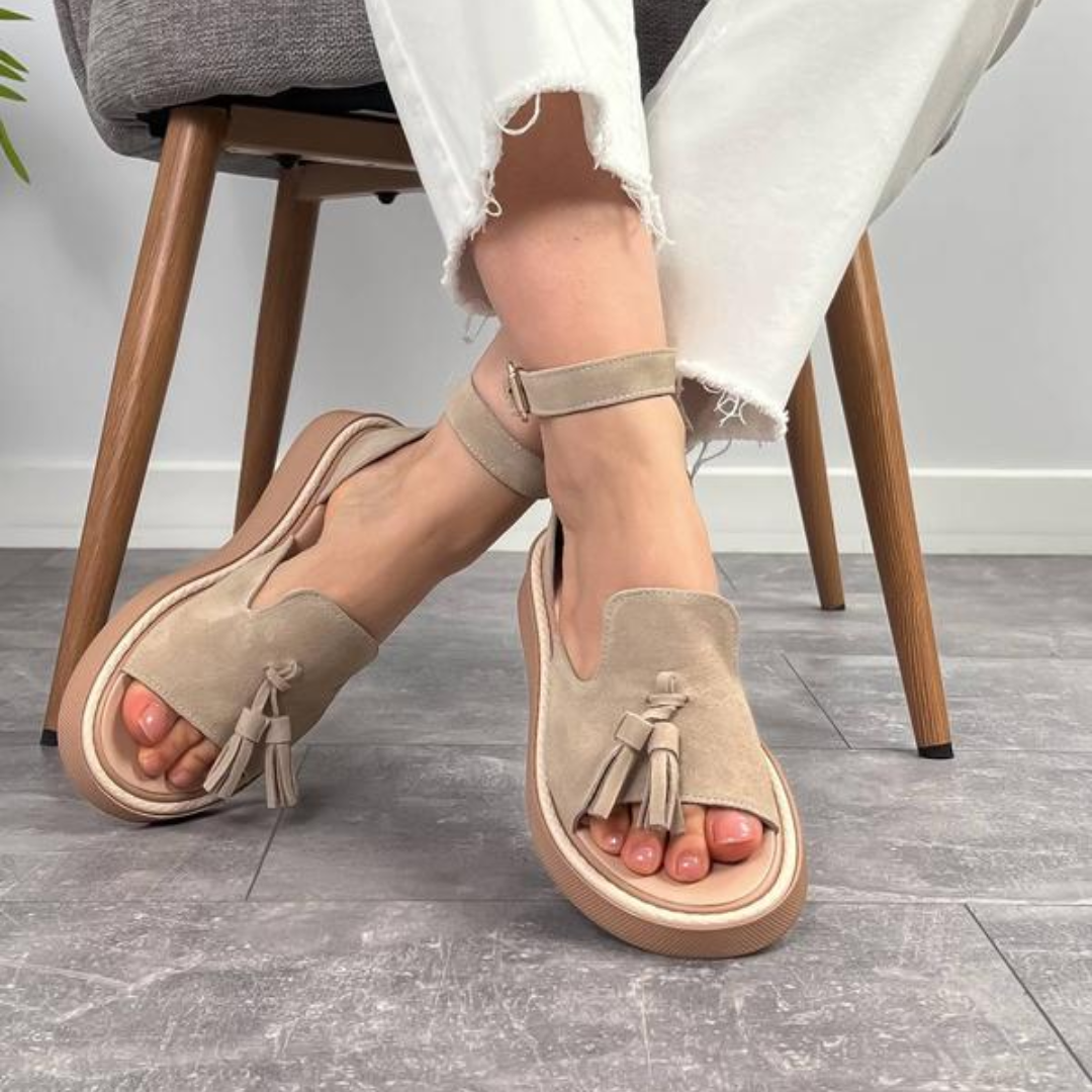 Sandalias de Ante con Suela de Plataforma®