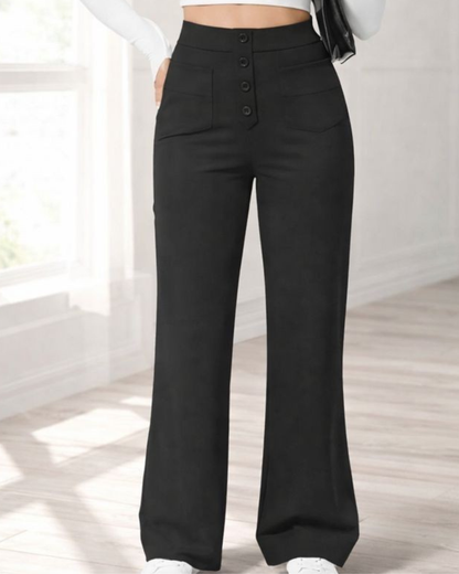 Pantalón Casual de Cintura Alta con Máxima Elasticidad para Mujer®