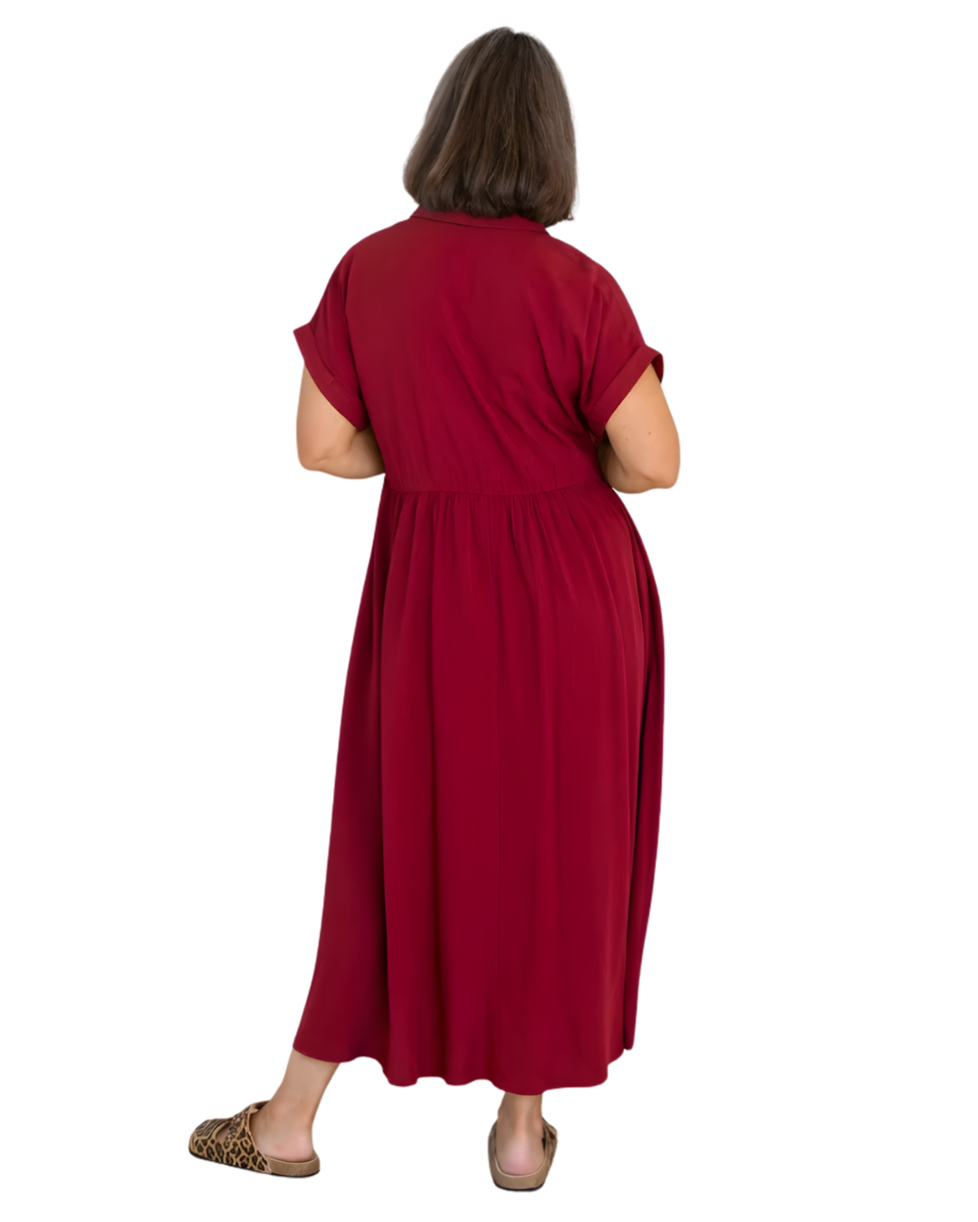 Vestido Roma Fluido con Escote en V