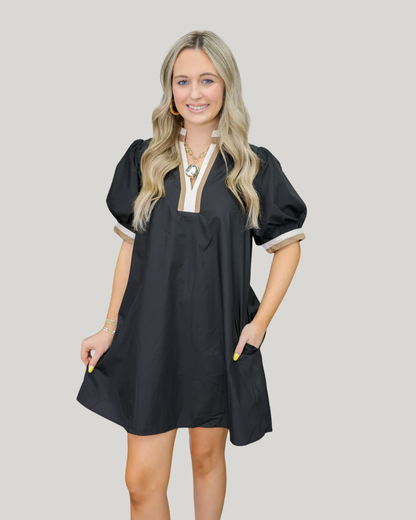 Vestido de Cuello en V para Mujer®