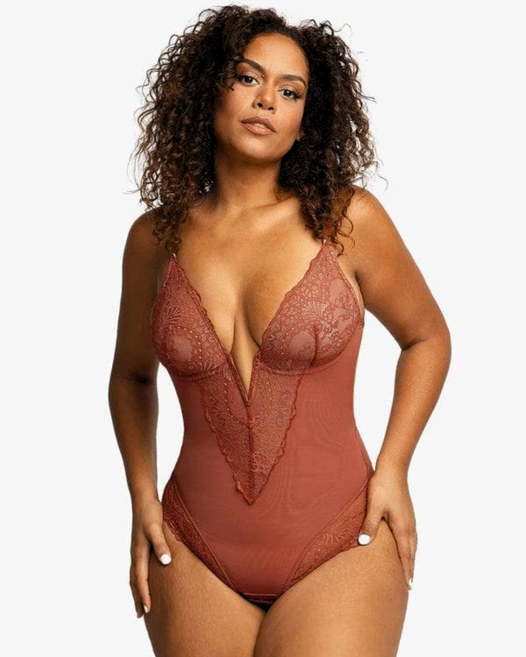 Body Narni de Encaje con Escote en V®