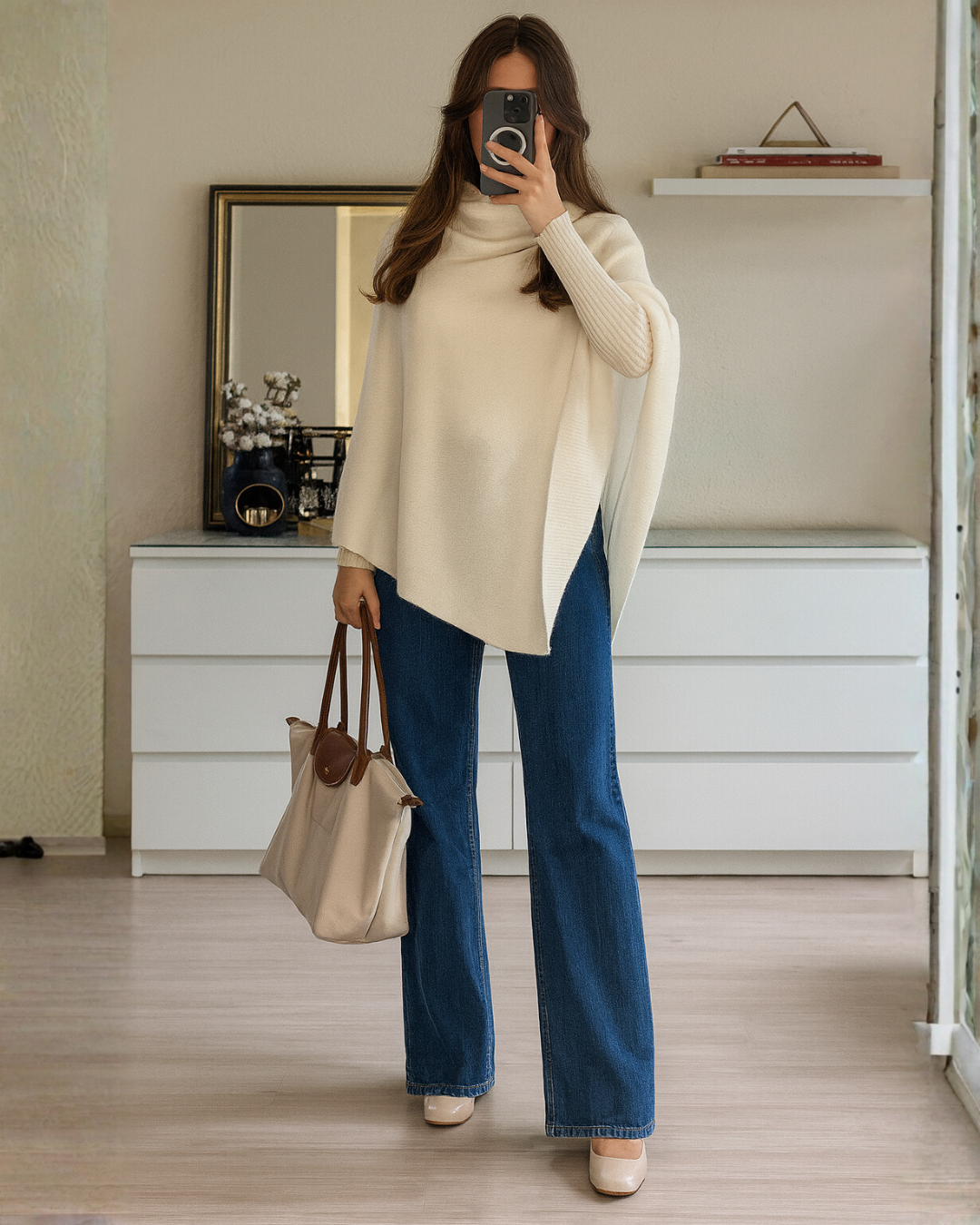 Top Tipo Chal de Punto Elegante y Cómodo para Mujer®