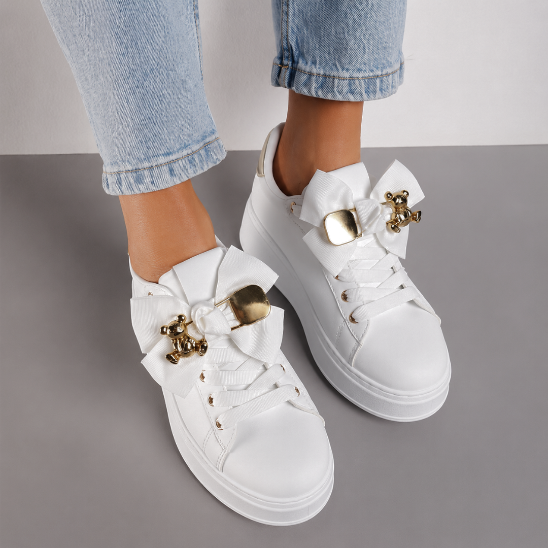 Zapatillas de Plataforma con Lazo Decorativo®