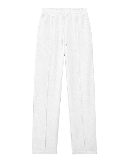 Conjunto de Sudadera en Punto Gofre y Pantalón Recto