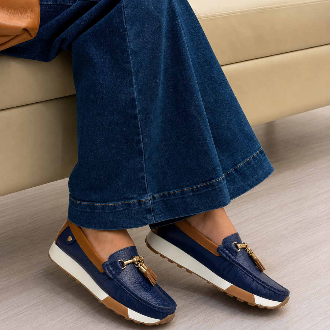 Mocasines de Piel con Plataforma
