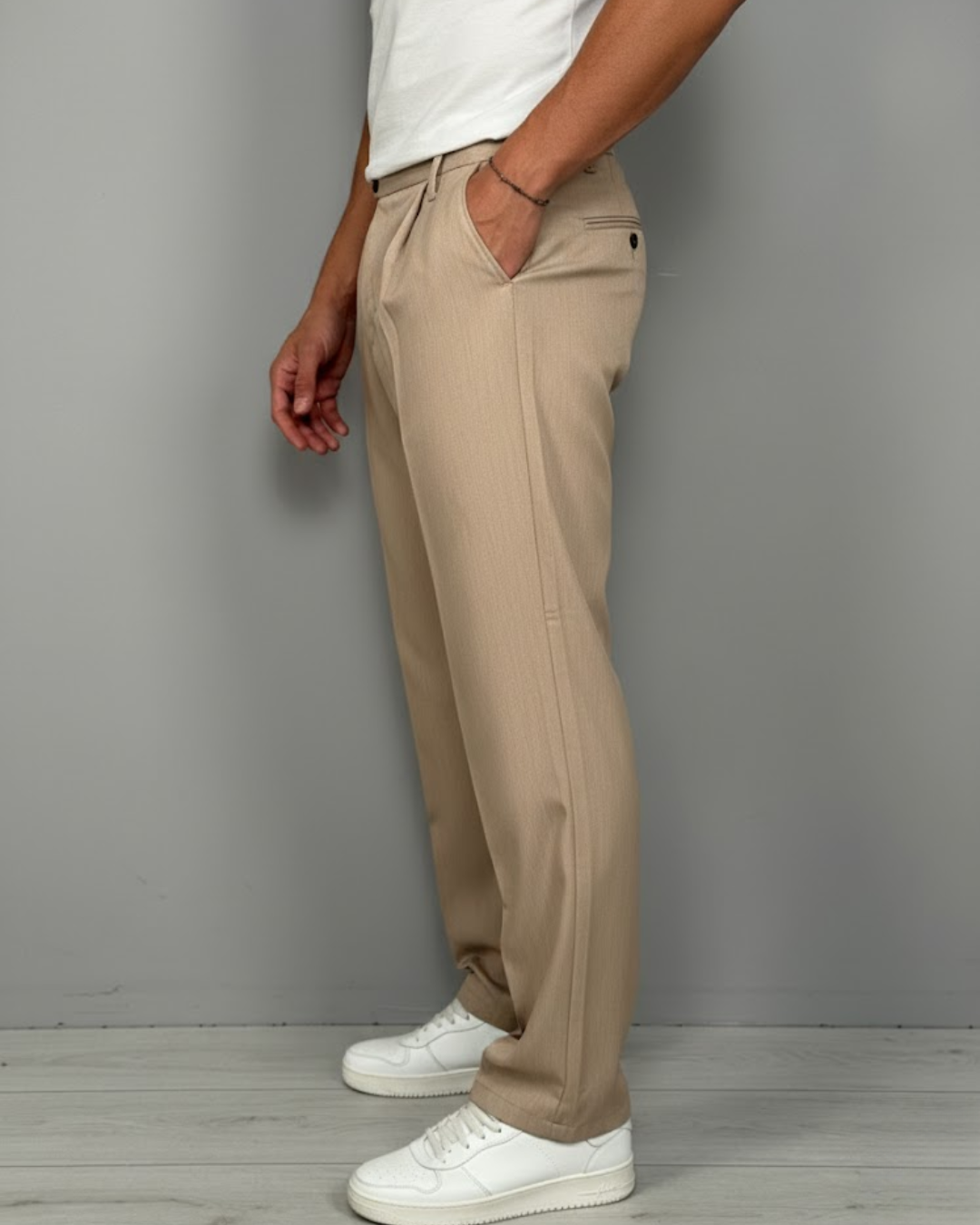 Pantalón Ancho y Comodidad Urbana Para Hombre