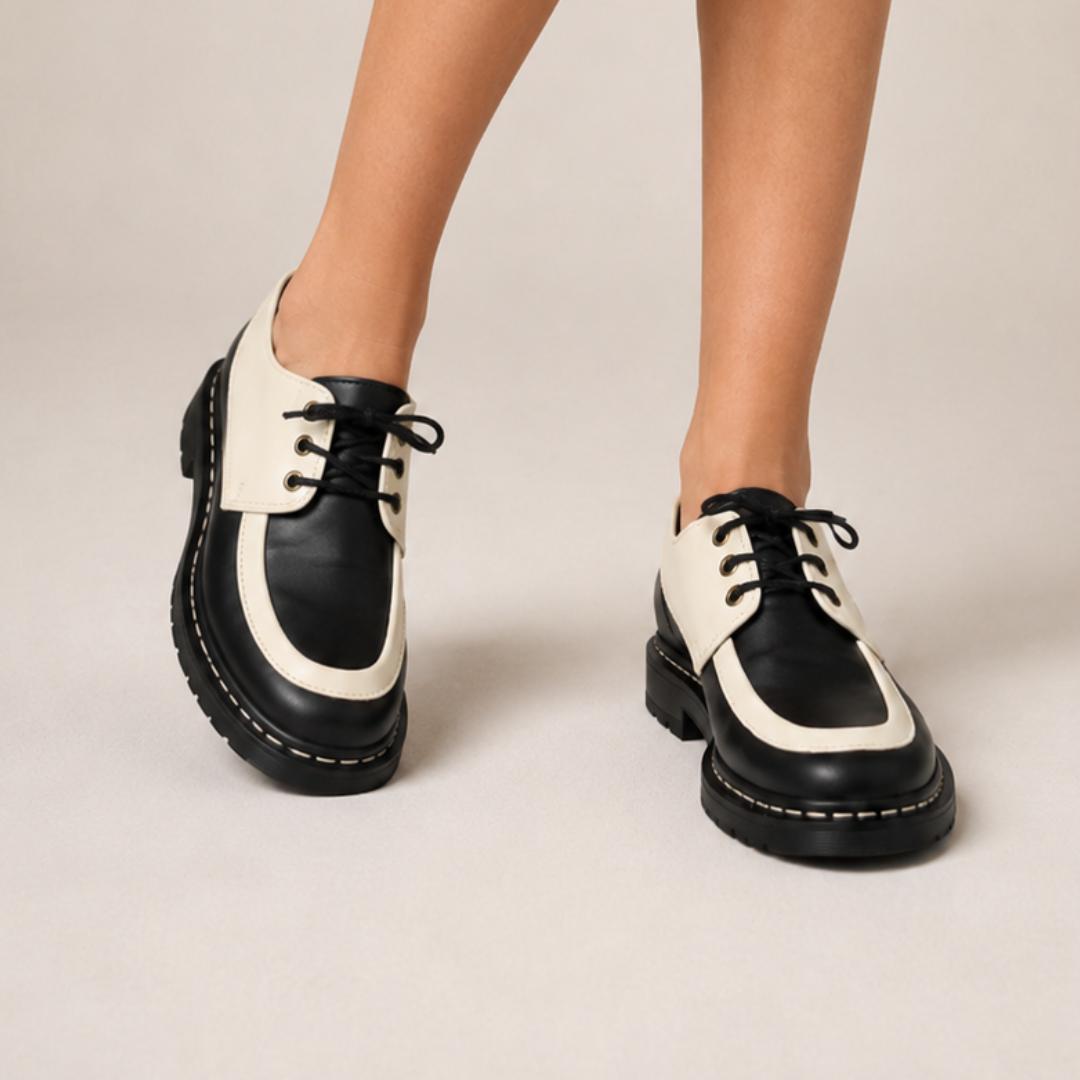 Zapatos de piel con Plataforma®