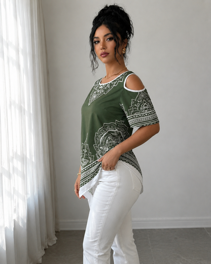 Blusa Bohemia de Hombros Descubiertos®