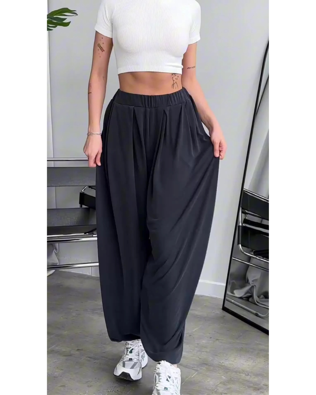 Pantalón Oversize de Estilo Bohemio