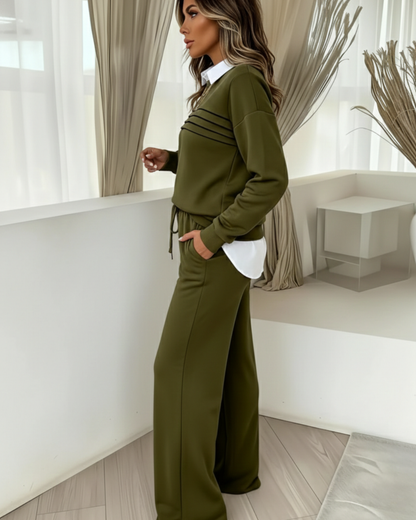 Conjunto de Suéter y Pantalón Casual®