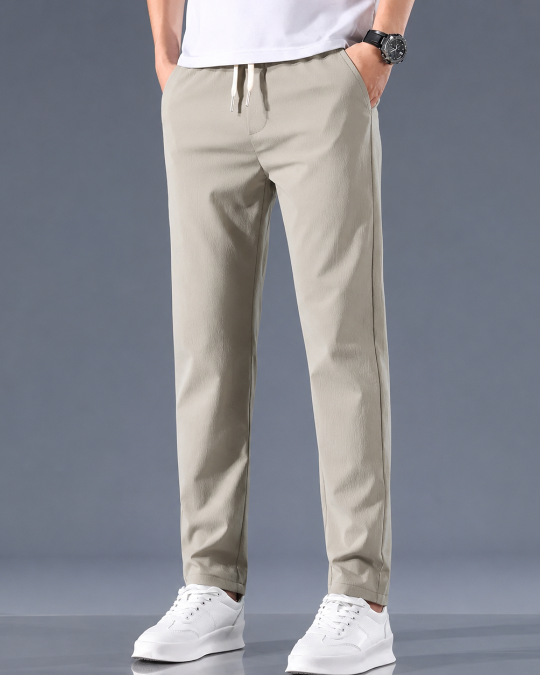 Pantalón Cómodo con Tejido Antiarrugas
