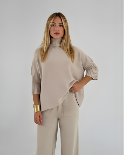 Conjunto de Punto Cuello Alto Para Mujer®