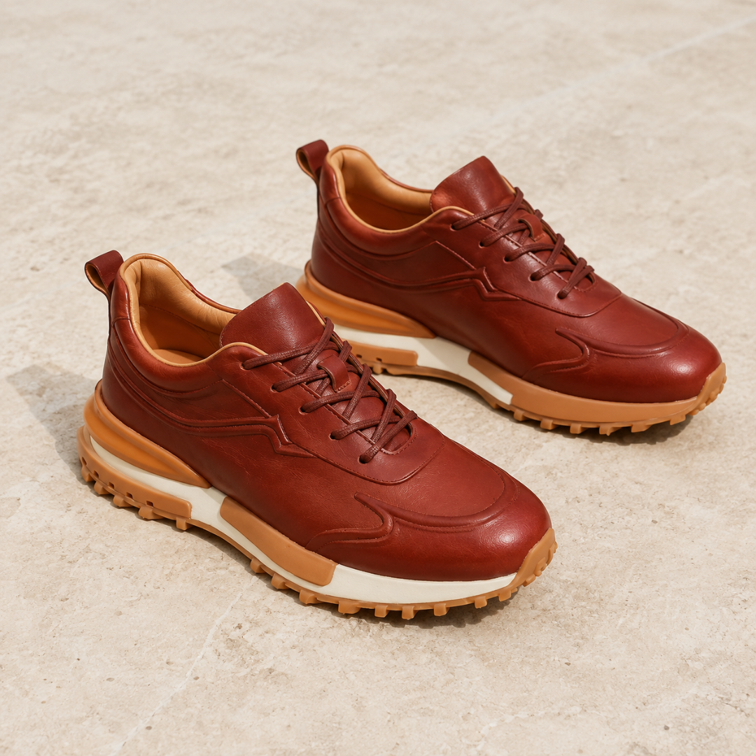Zapato formal con estilo deportivo y suela dura