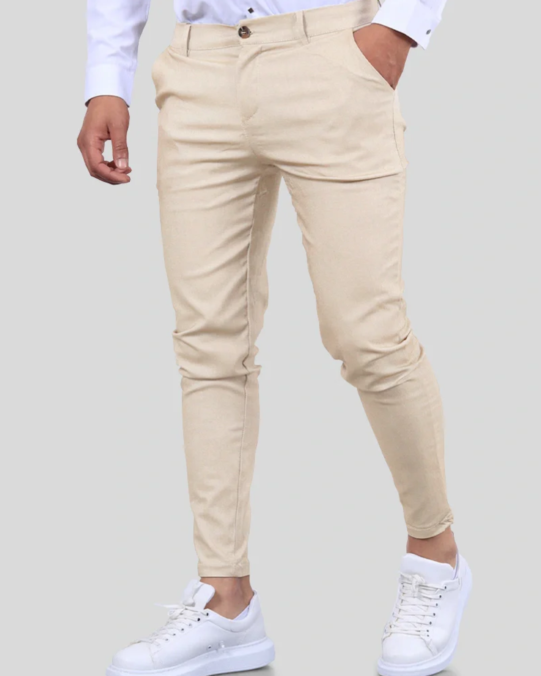 Pantalones Slim Fit de Alta Sastrería para Hombre