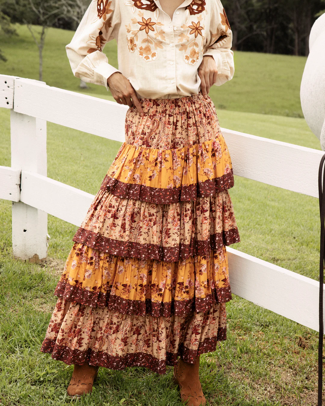 Falda Maxi Lisboa Estampada